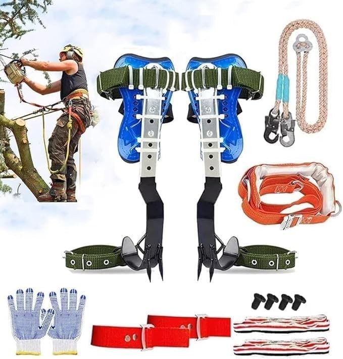 Tree Climbing Spikes Set, Adjustable Tree Climbing Gear Tree Climbing Tool with
