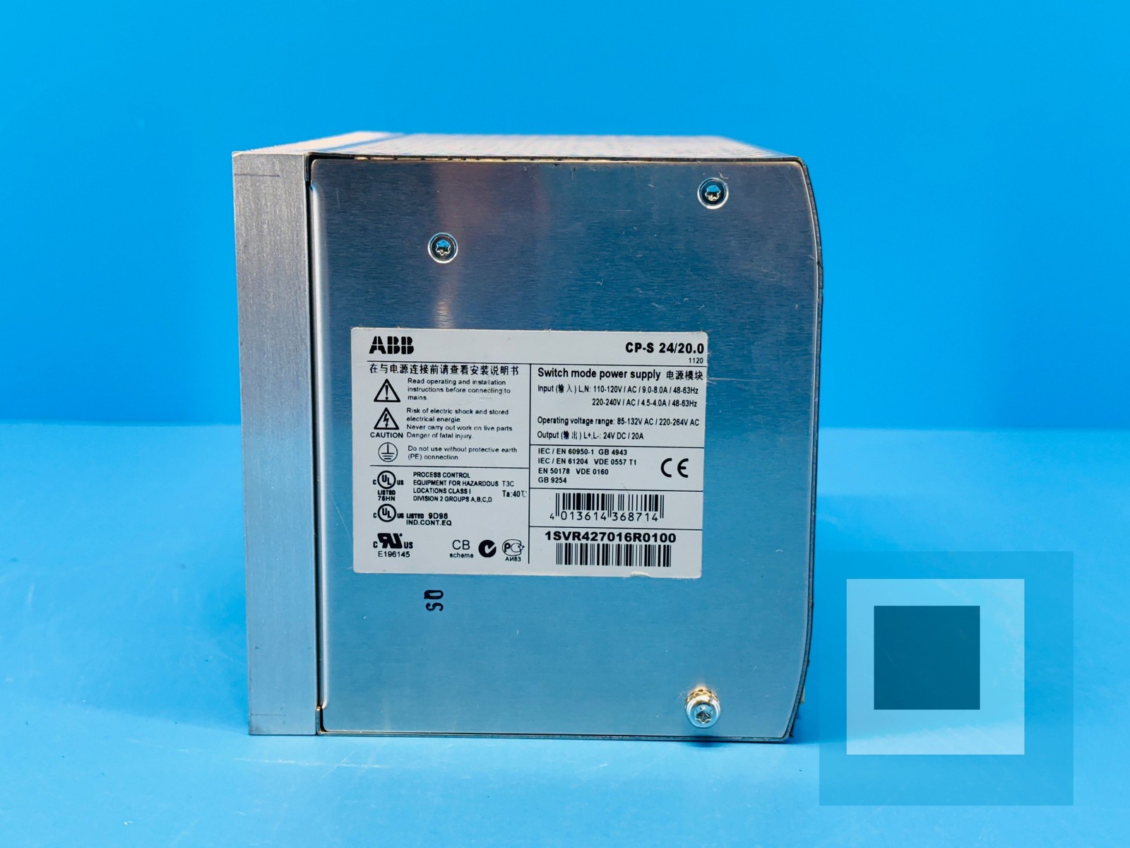 ABB CP-S 24/20.0 Switch Mode Power Supply DIN Rail Mount – NEW OPEN BOX