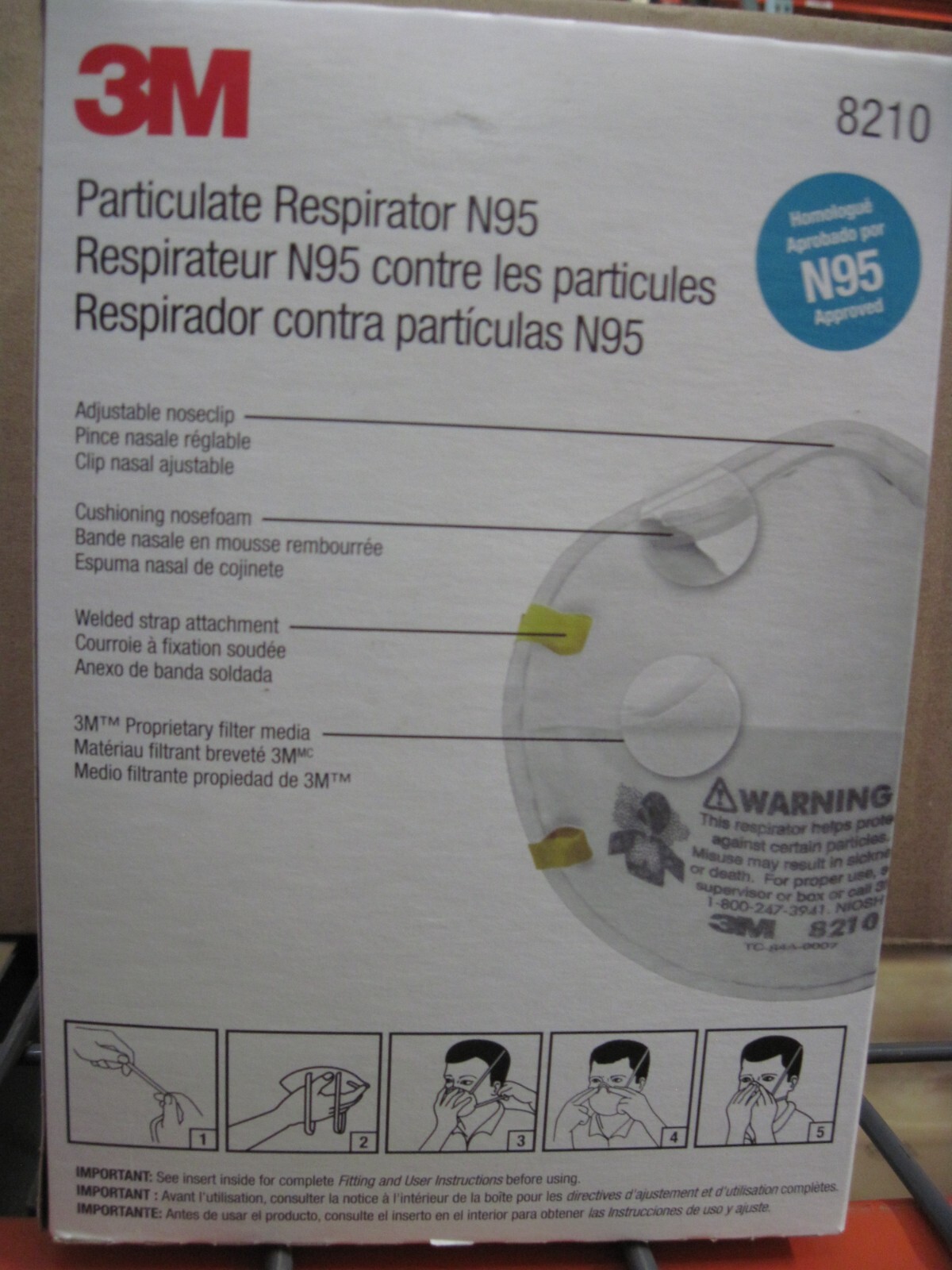 3M COR-8210N95-RESP – FACTORY BOX OF 20 UNITS