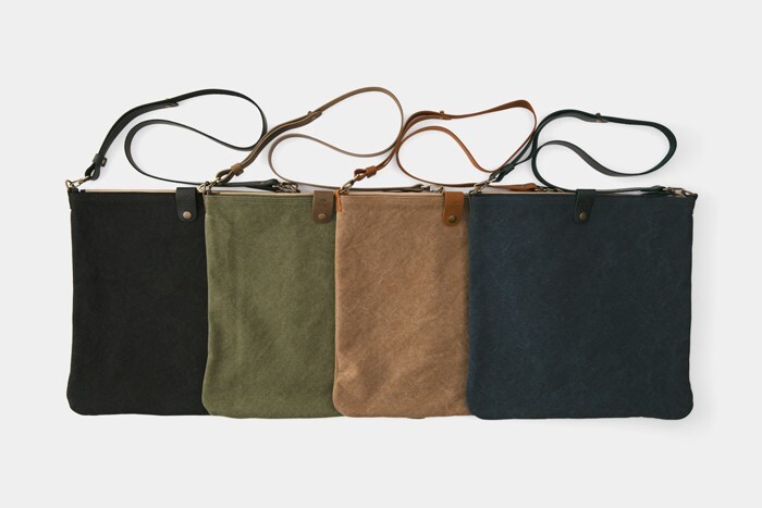 TRAVELER’S FACTORY Canvas Shoulder Bag M Olive W36.5xH35.0cm,W14.3xH13.7in