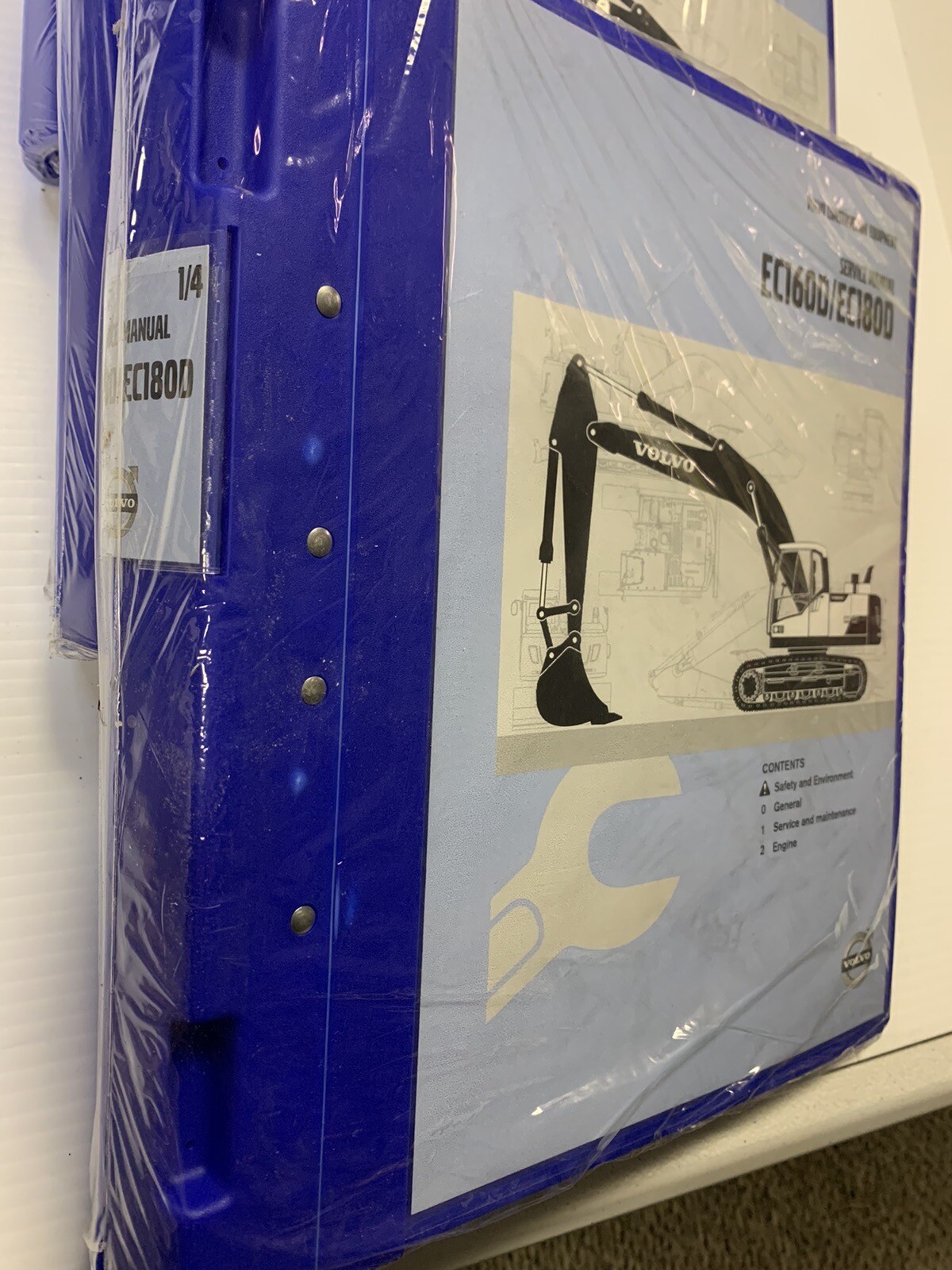Volvo Construction Equipment EC160D/EC180D Excavator Service Manuals (set Of 4)