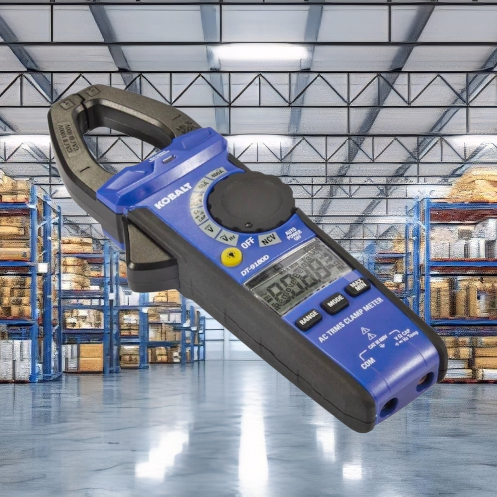 KobaltDigital Display Clamp Meter Multimeter 400 Amp 600V Volt