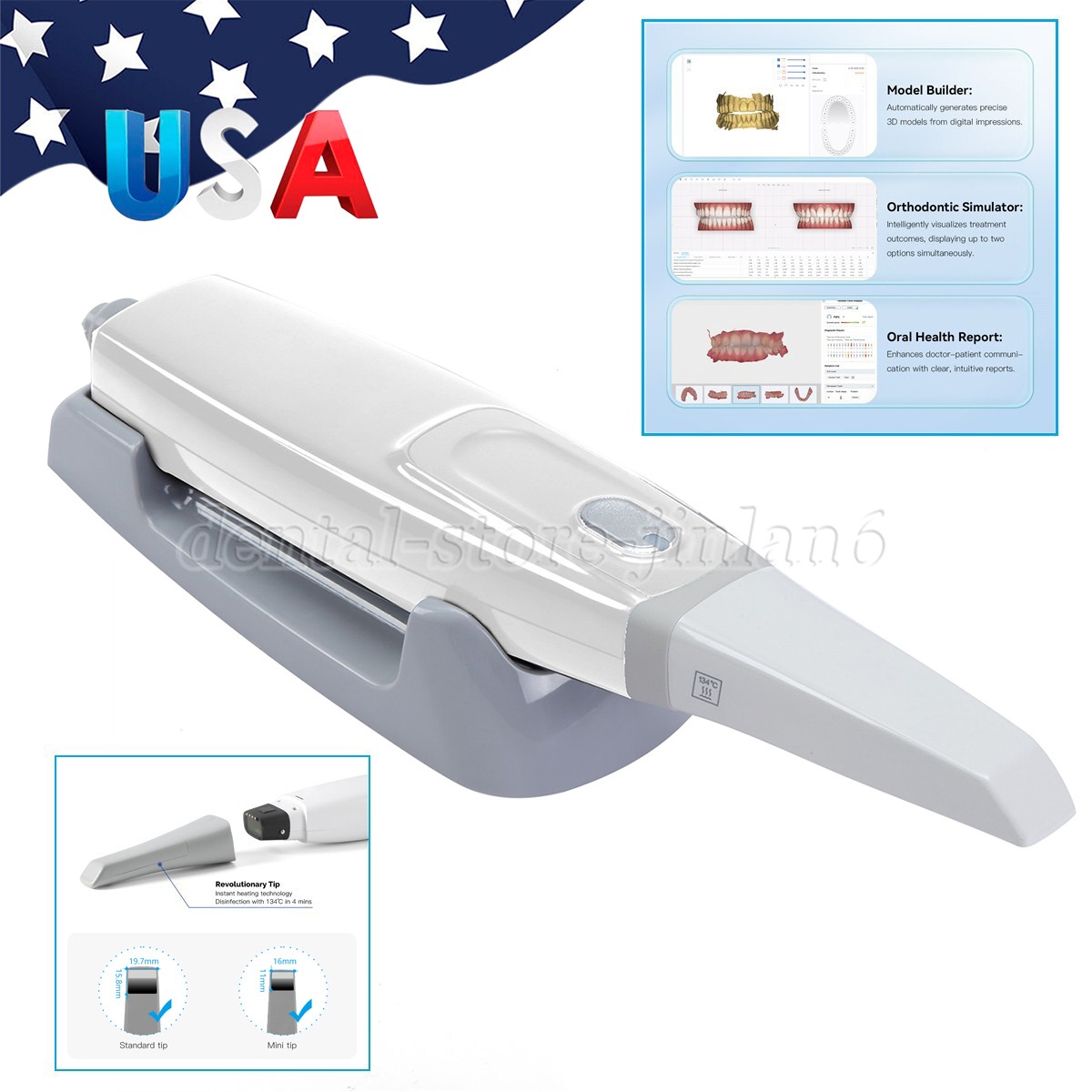 Factory Price 3D Oral Fast Speed Digital Dentist 3D Dental Intraoral Scanner
