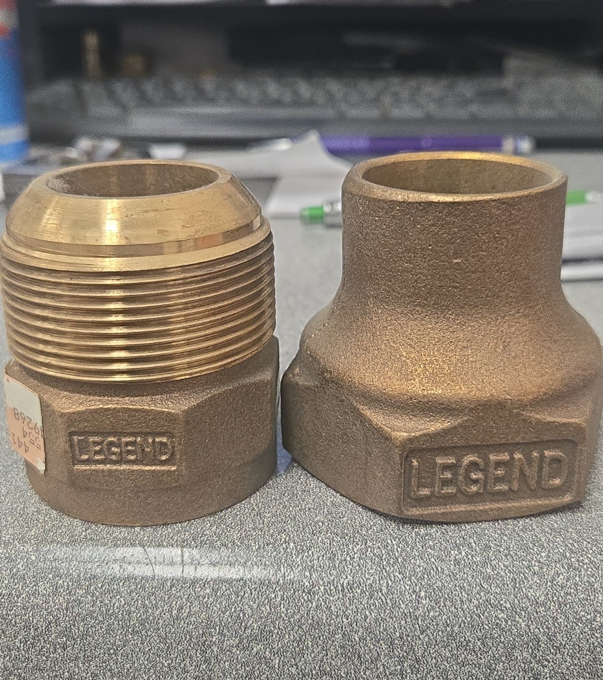 LEGEND (313-026NL) 1-1/4″ CAST BRONZE HAMMER FLARE FEMALE ADAPTER **LEAD FREE**