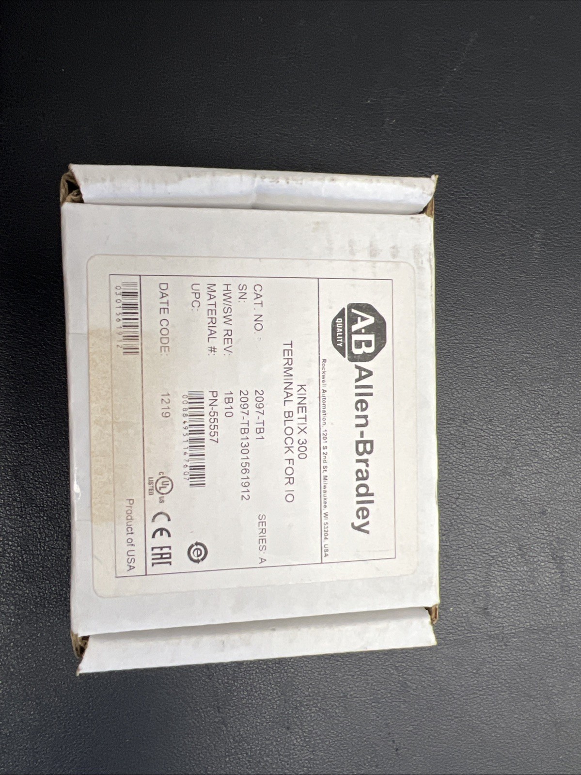 Allen Bradley 2097-TB1 Ser. A Kinetix 300 Terminal Block For IO