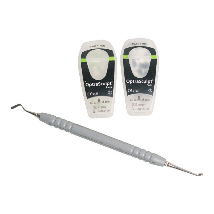 Dental OptraSculpt Foam Pads Kit Veneer Composite Resin Filling Spatula Handle