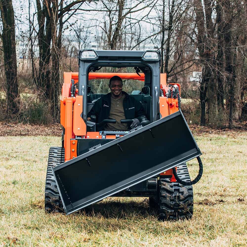 Titan Attachments Hydraulic Tilt Mount Plate for Skid Steers, 25 Degree Tilt