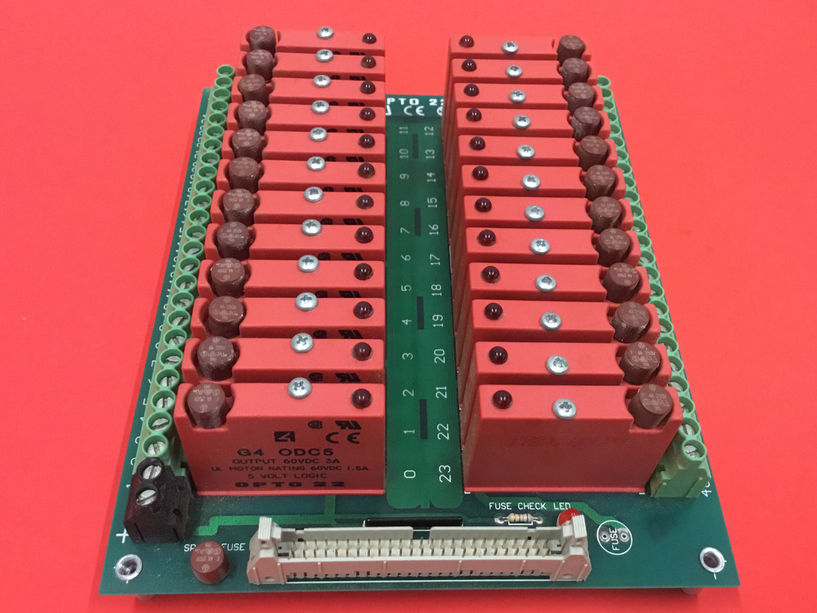 OPTO 22 – P/N: G4PB24 – Circuit Board – w/ G4 ODC5 – Input Modules