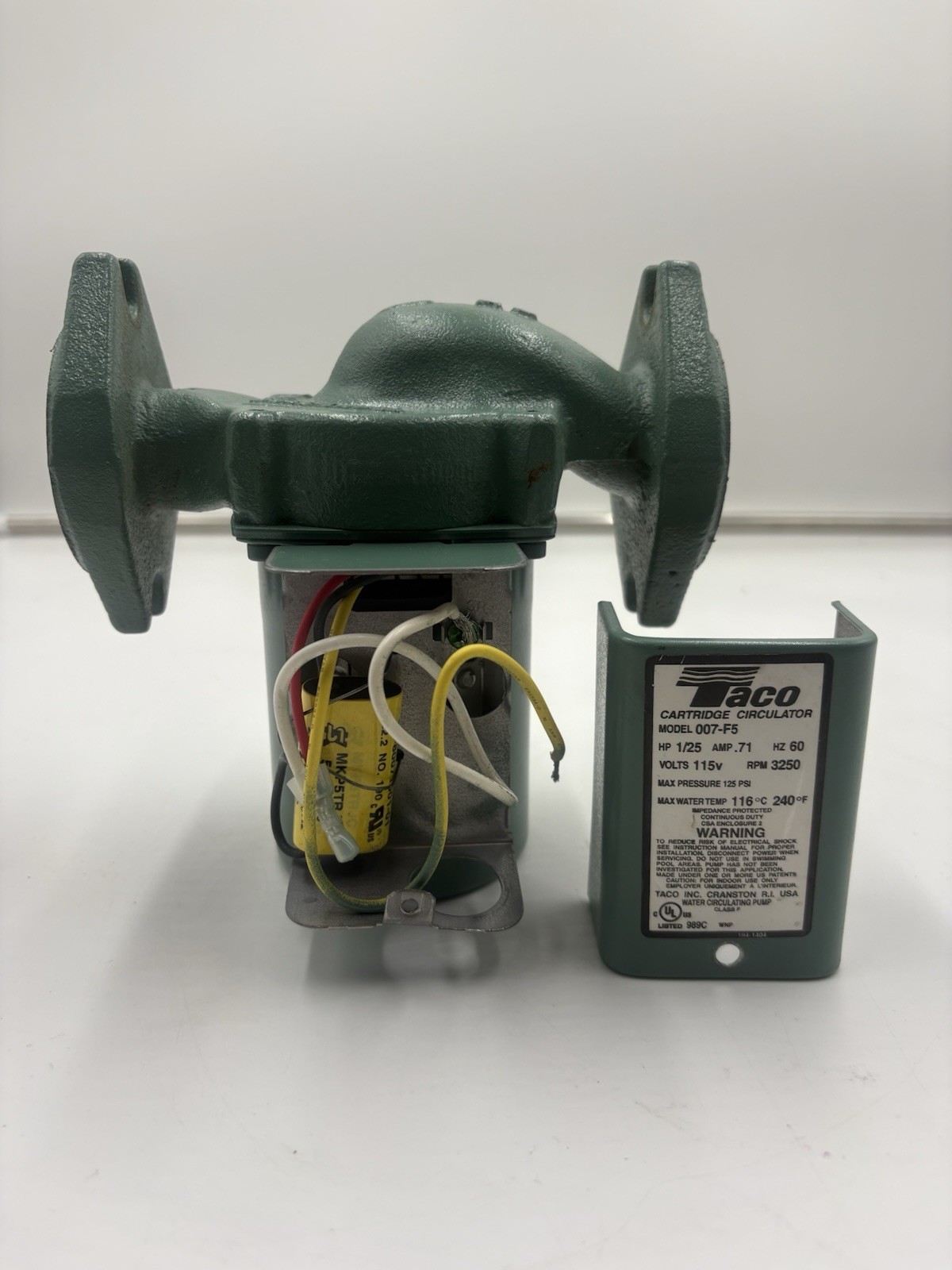 Taco 007-F5 Cast Iron Circulator Pump 1/25 hp 115V 3250 RPM