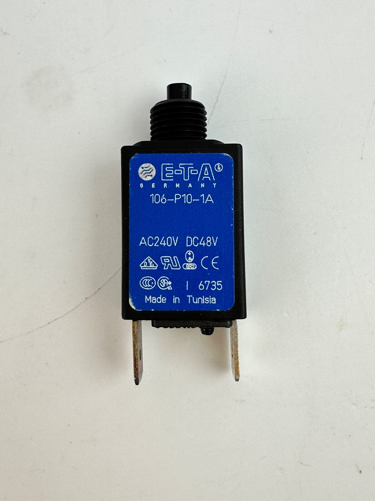 E-T-A Circuit Breaker 106-P10-1A 240VAC 48VDC 1A