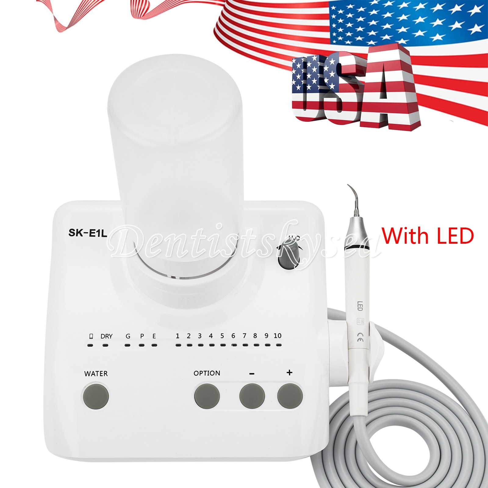 LED Ultrasonic Dental Scaler Household Pet Cleaning Set 2* Bottle and 5*tips