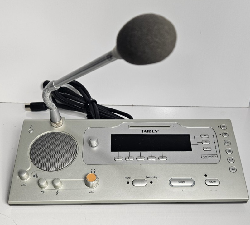 TAIDEN HCS-4385U/50 Audio Conferencing 64Ch Language Microphone Console