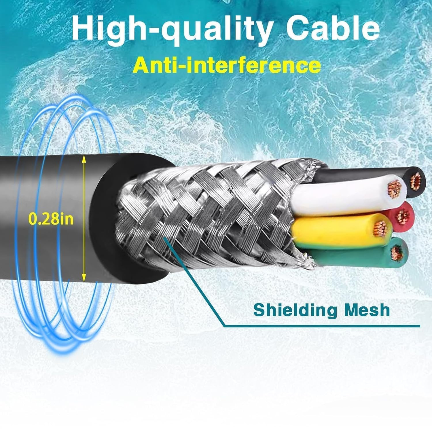 NMEA2000 Engine Interface Cable with T-Connector for Yamaha Outboards 2006-2023