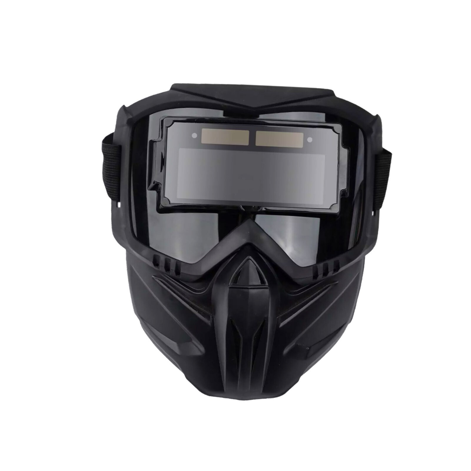 NEW True Color Auto Darkening Welding Glasses Flame Resistant Welder Mask Black