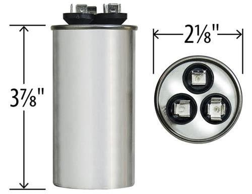 Genteq C3355R Capacitor Dual Run Round 35/5 UF MFD 370V VAC 97F9834 (Replace…