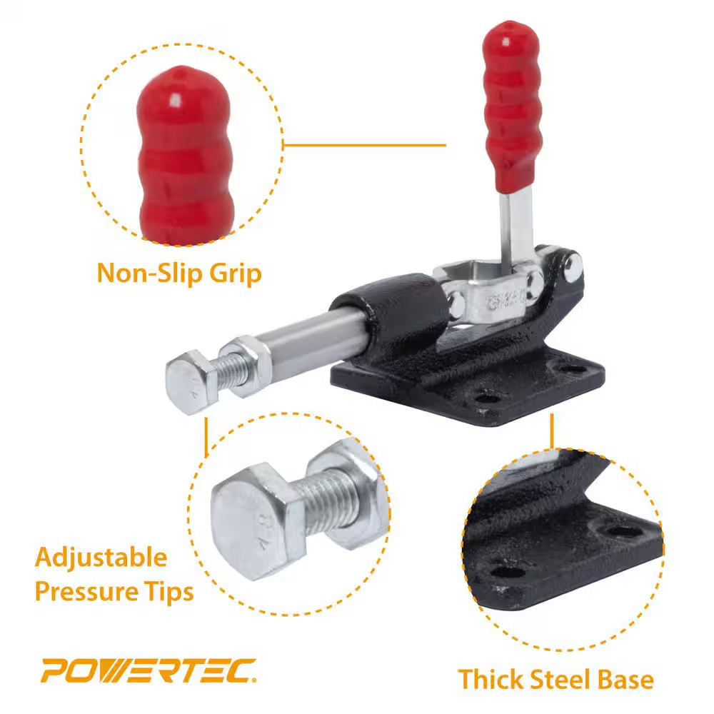 500 Lbs. Ductile Iron Base Push/Pull Quick-Release Toggle Clamp