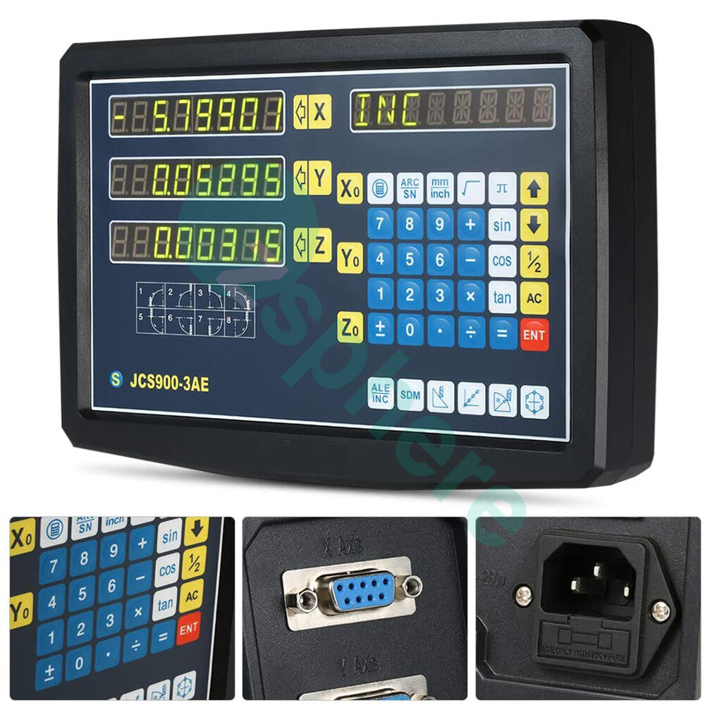 3 Axis DRO Digital Readout Linear Scale For Milling Lathe Machine High Precision