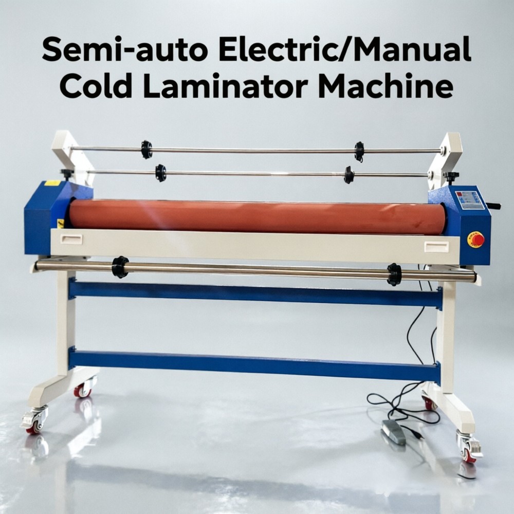 Semi – auto Electric/Manual Cold Laminator Machine 63″ Wedding Photography 110V