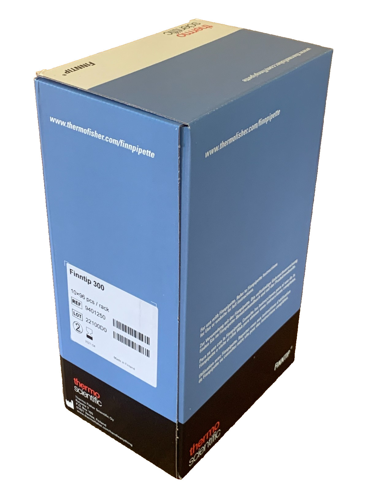 Thermo Scientific Finntip 300 Pipette Tips 9401250 10×96 NEW EXP 2027-04
