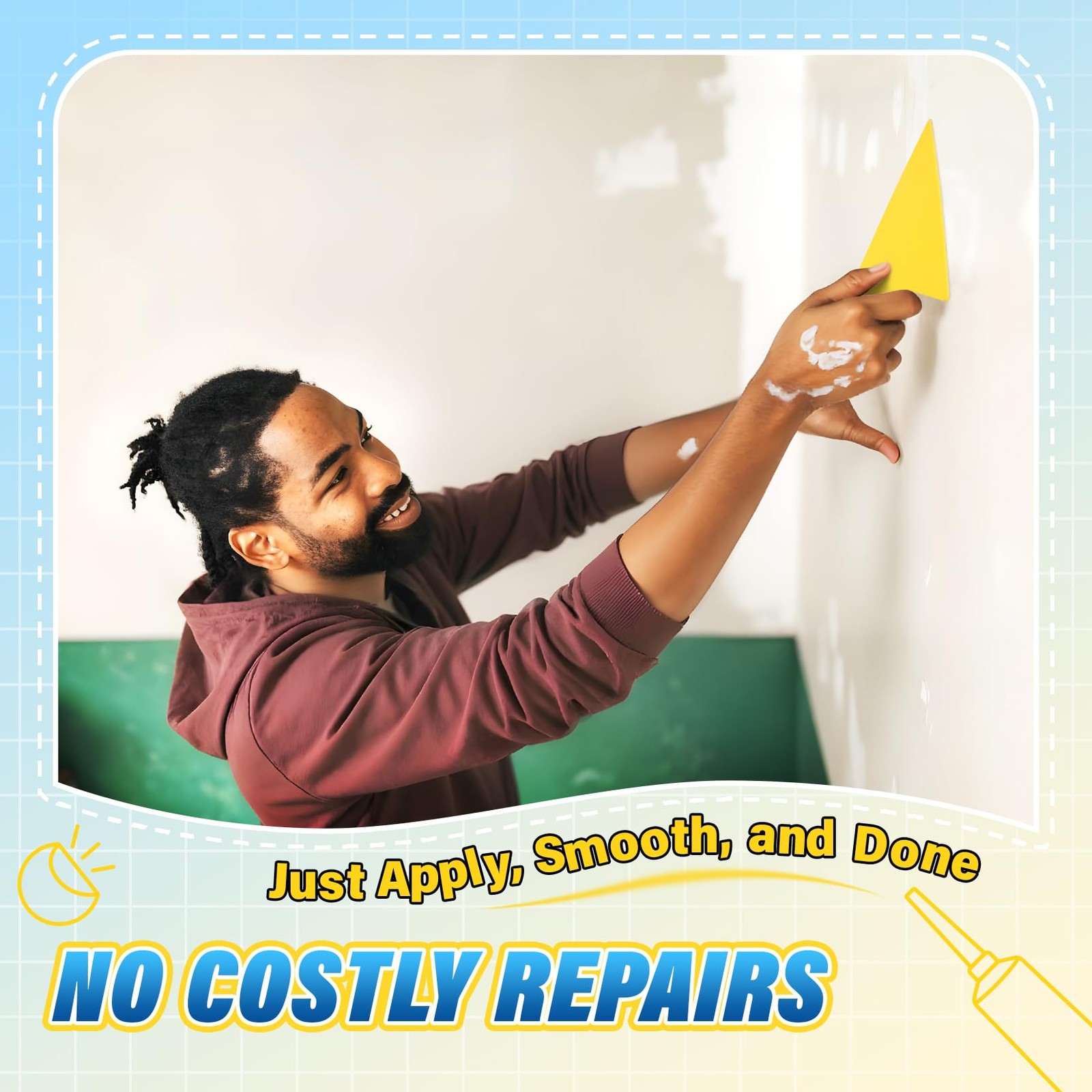 -Drywall-Repair-Kit-Fast-Drying, Wall Mending Agent, 9 Pack Spackle Wall Repair