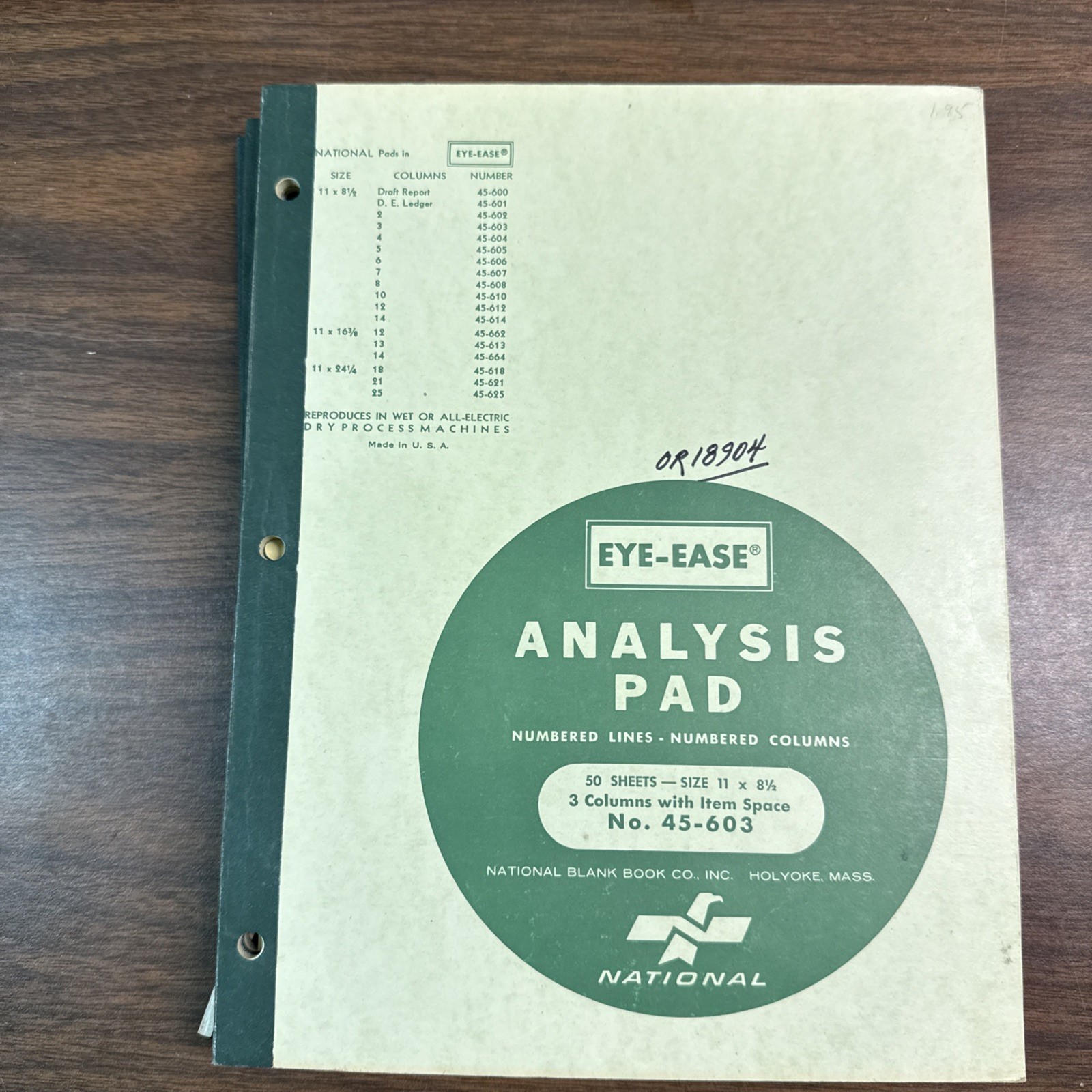 Analysis Pads – Lot Of 7 – Various Sizes – Eye-Ease National
