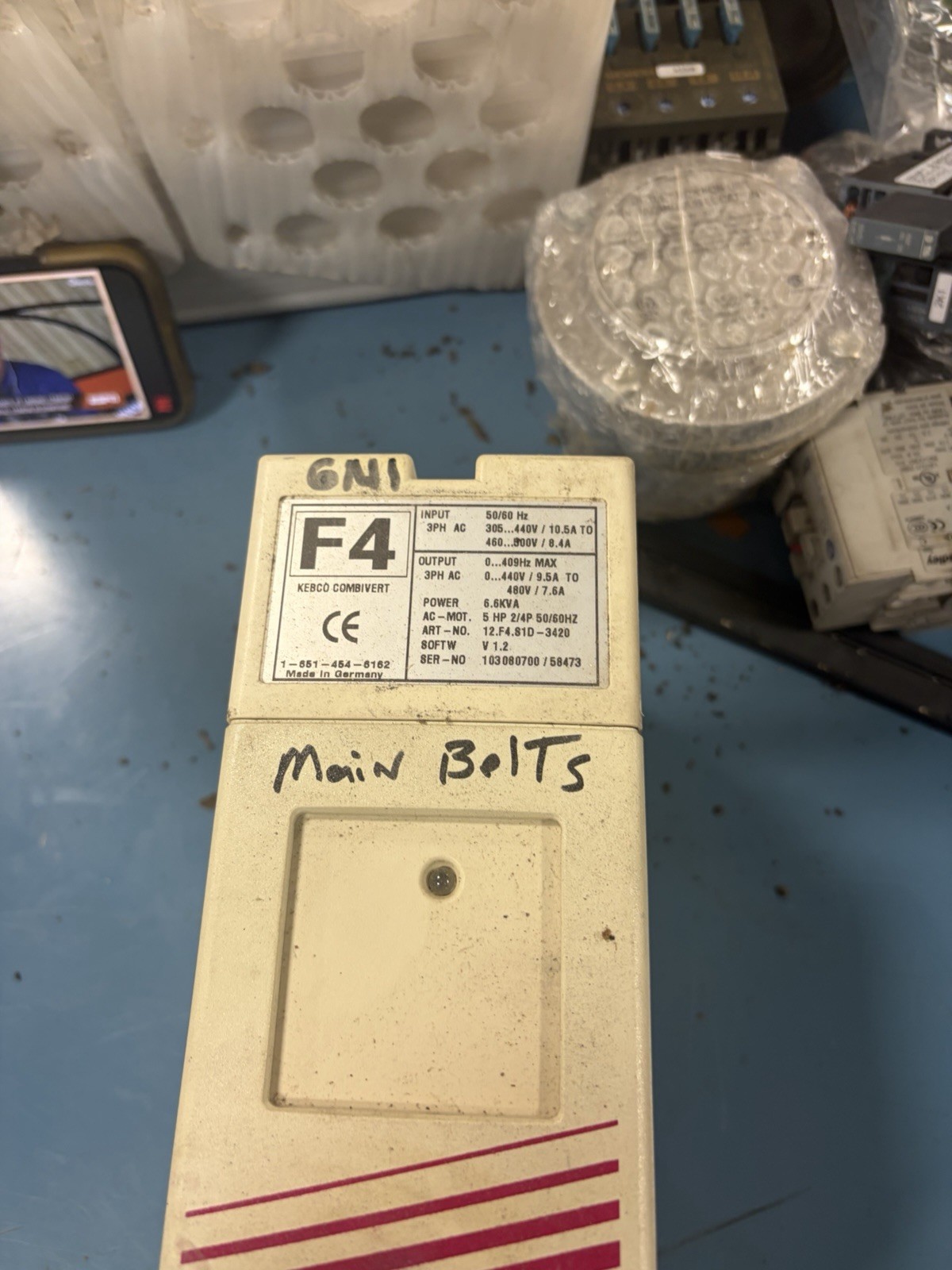 KEB 12.F4.S1D-3420 COMBIVERT DRIVE 12F4S1D3420 12.F4.S1D-3420 USED