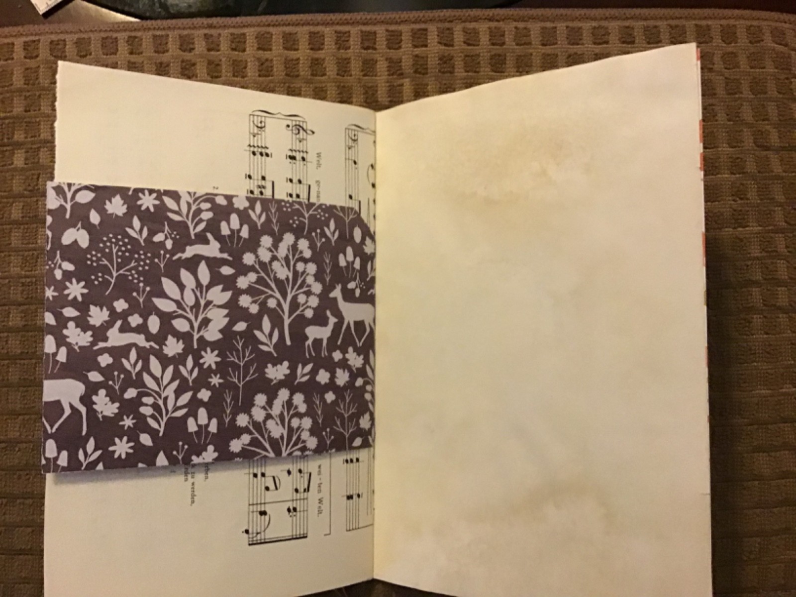 Handmade Junk Journal Naked Junk Journal 9” x 6” Mushroom Print Card Stock Cover