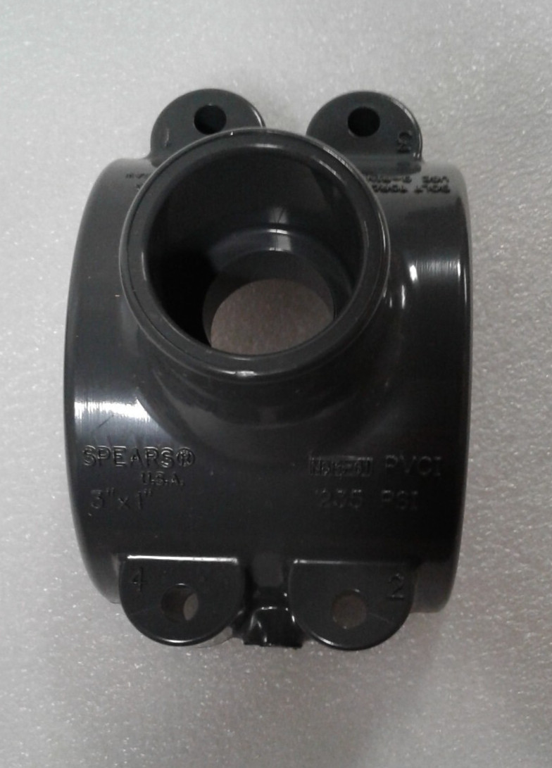 Spears 868-335 SDL DBLE Outlet SOC EPDM/Zinc Hardware 3″ x 1″ – New