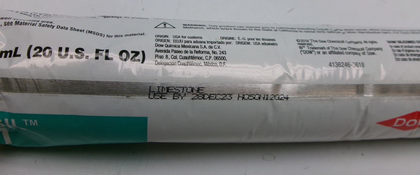 DOWSIL 791 SILICONE SEALANT- LIMESTONE – 20oz tube – EXP. 11-12/23 Lot of 3 #