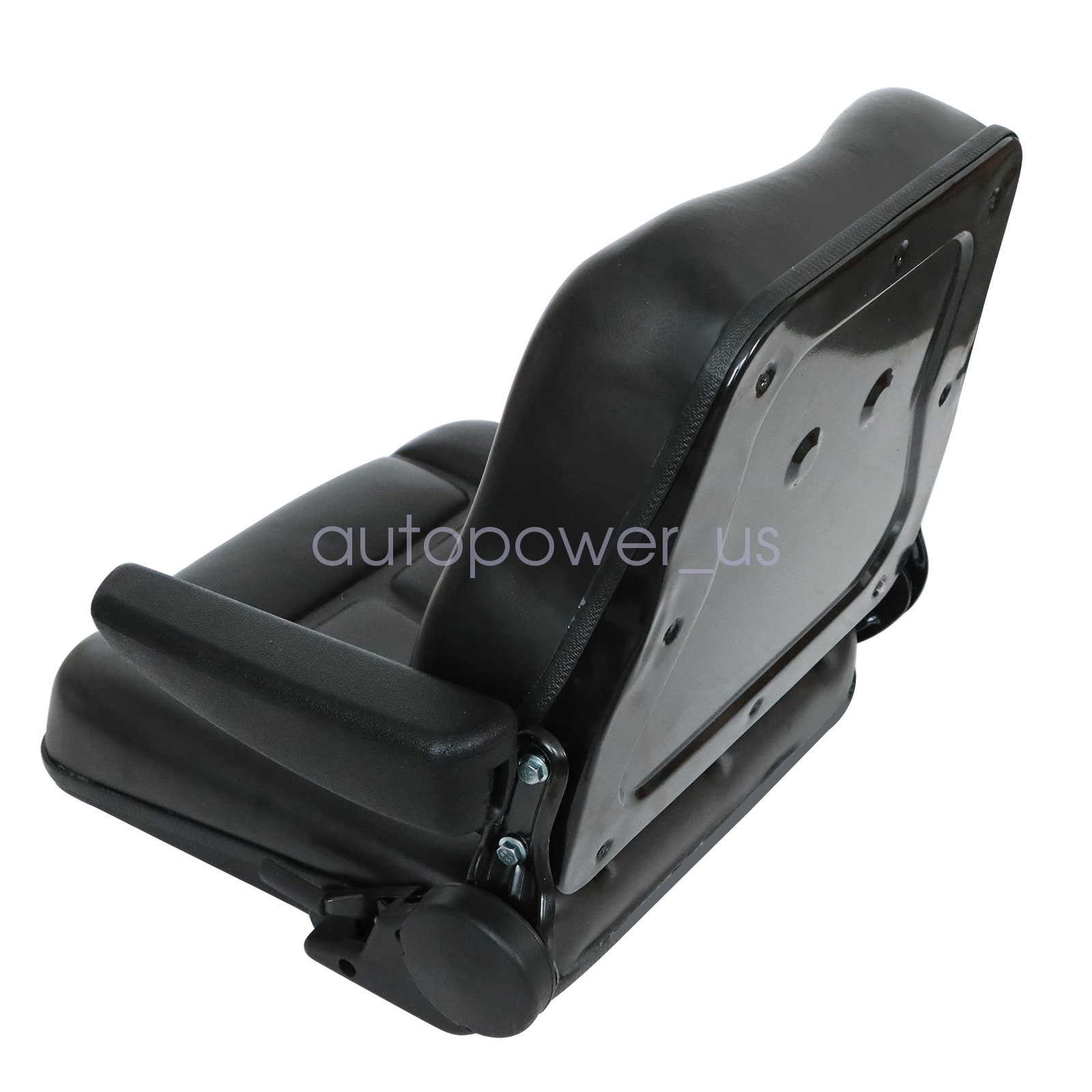 Lawn Mower Tractor Forklift Seat Excavator Universal Adjustable Backrest Armrest