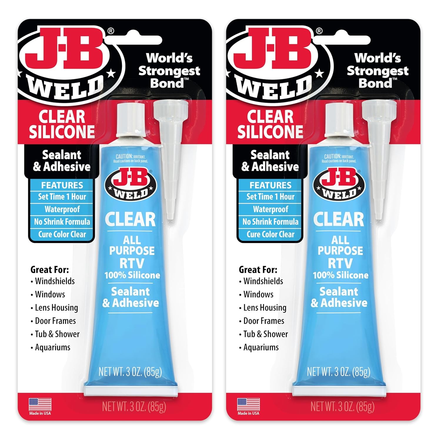 31310 All-Purpose RTV Silicone Sealant and Adhesive – 3 oz. – Clear