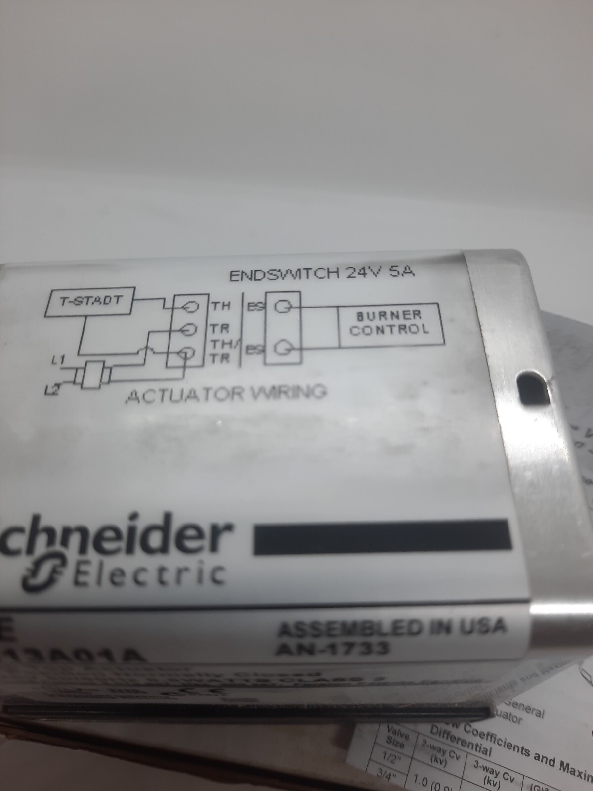 NEW Old Stock Schneider Electric AG13A02A Erie Pop Top Actuator