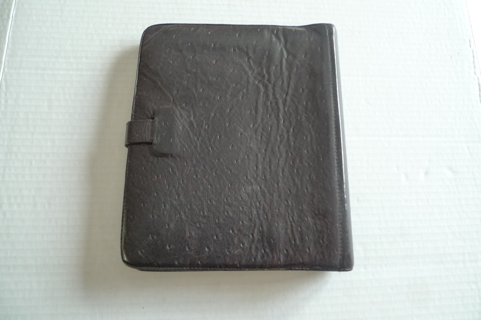 MULBERRY – A5 OSTRICH TEXTURED LEATHER PLANNER & PAPER SHEETS – MADE IN UK