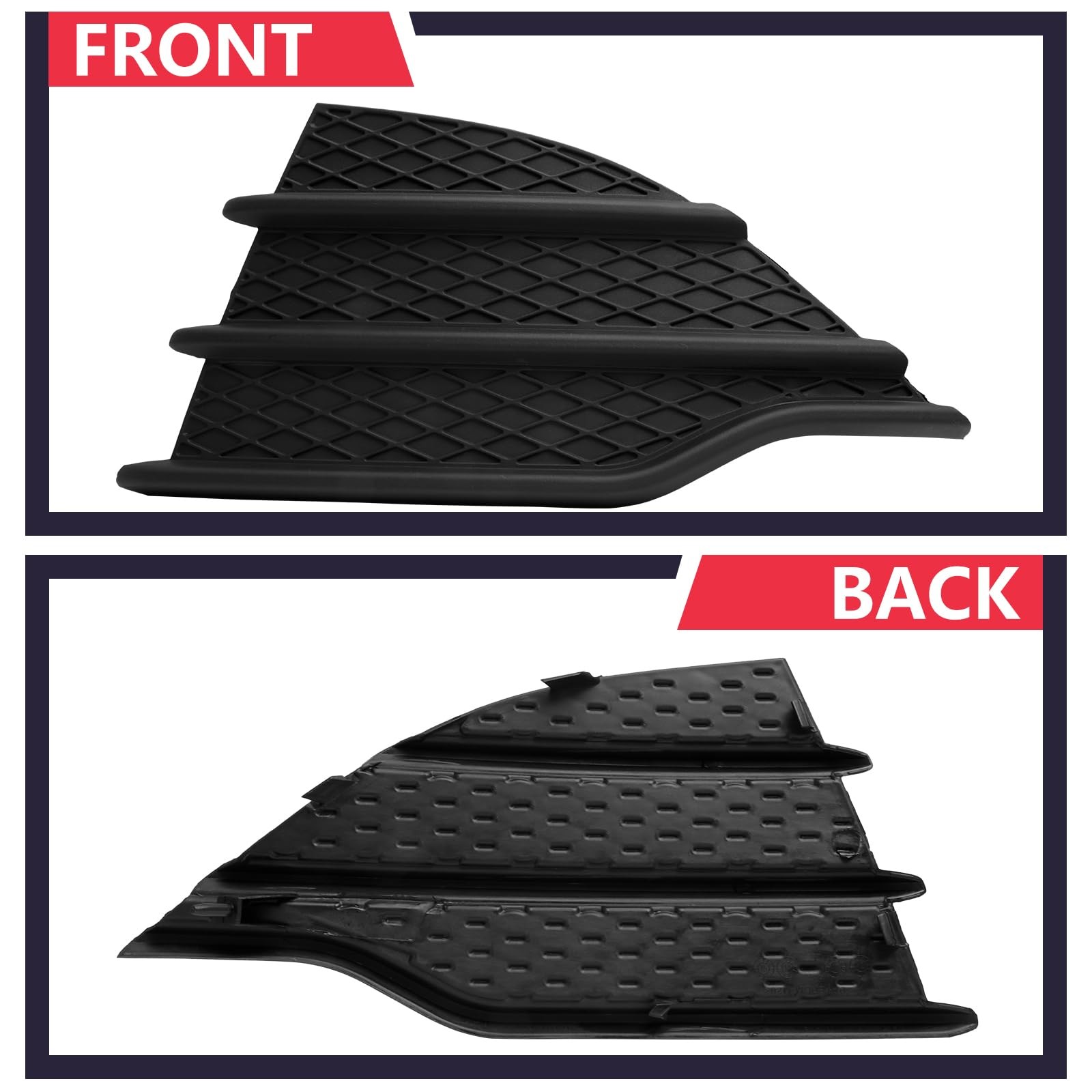 Front Lower Bumper Cover Insert Fog Lamp Trim Driver LH 2013-2016 Ford Escape