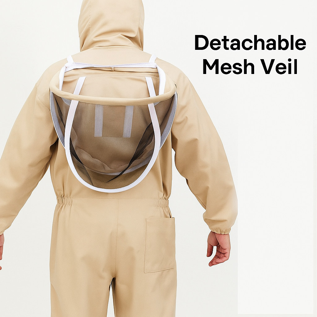 Bee Suit Men Women XL Beekeeping Protective With Glove Veil Hood For BeeKeeper