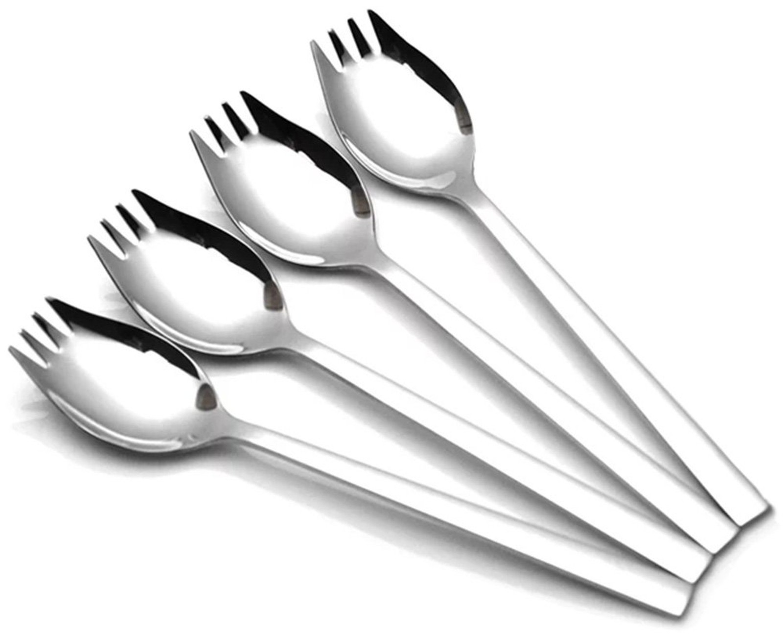4-pack Stainless Steel Sporks for Everyday Use,Camping Hiking Heavy Duty Flat…