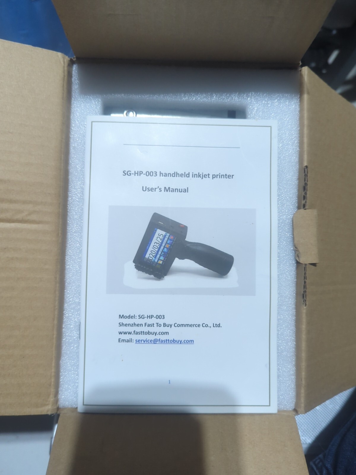 TOAUTO SG-HP-001-V1 Handheld Inkjet Printer