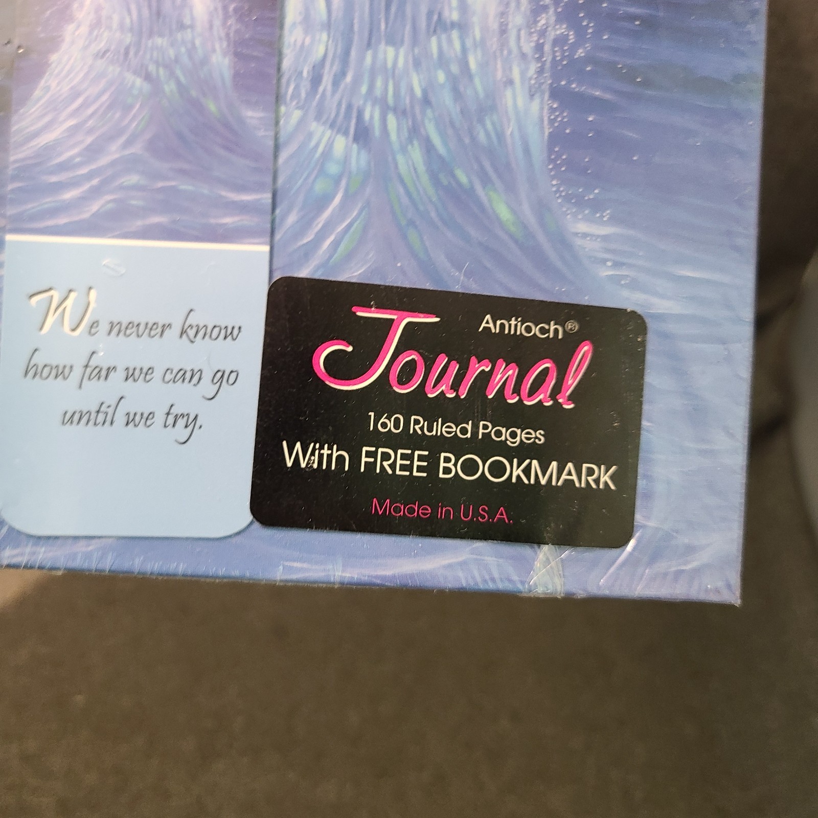 Vintage Antioch Journal Lined Pages Hardcover w/ Bookmark NOS Dolphins