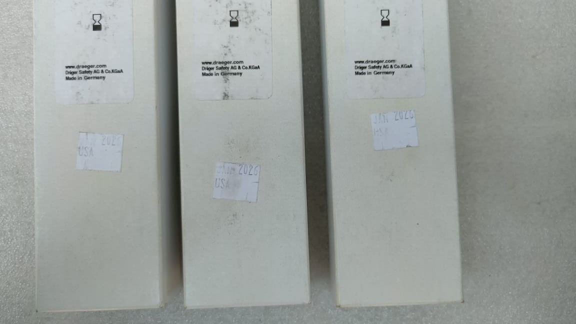 DRAGER PERCHLOROETHYLENE 1/A 0.1…4 PPM 8101551 GAS DETECTION TUBE EXP-01/2026