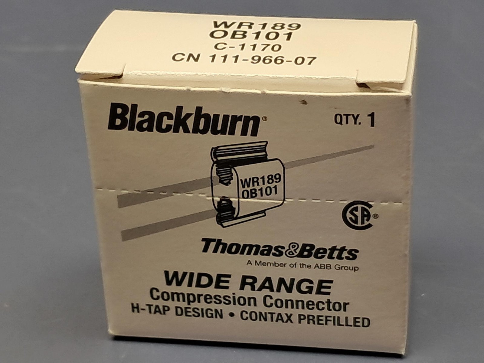 (25) ABB Blackburn Wide Range Compression Connectors WR189