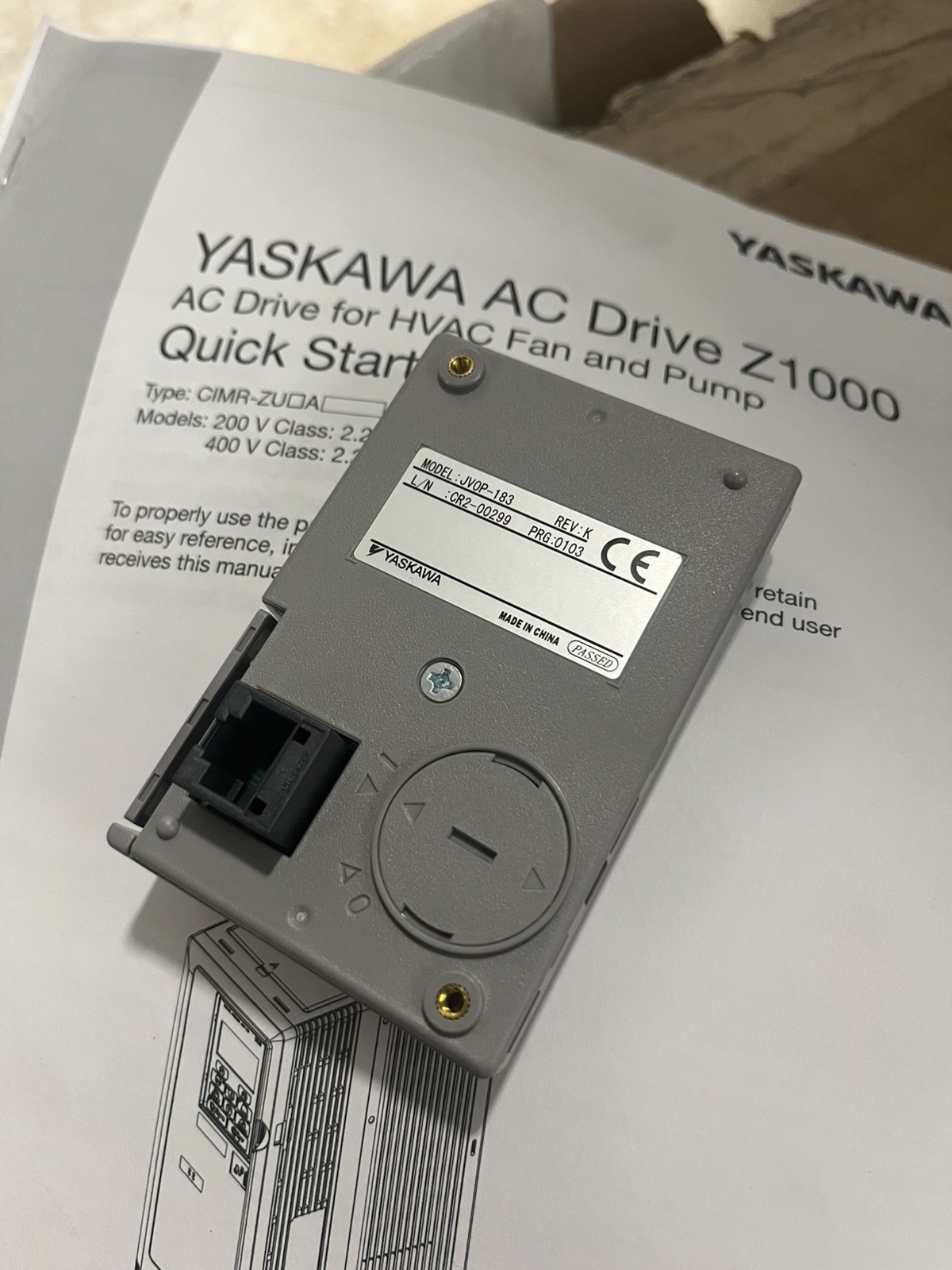 UOP000016 Yaskawa Drives Digital Operator, LCD (JVOP-183)