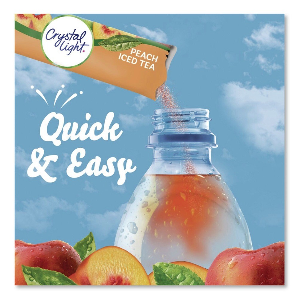 Crystal Light 79700 0.09 oz. Flavored Drink Mix – Peach Tea (30/Box) New