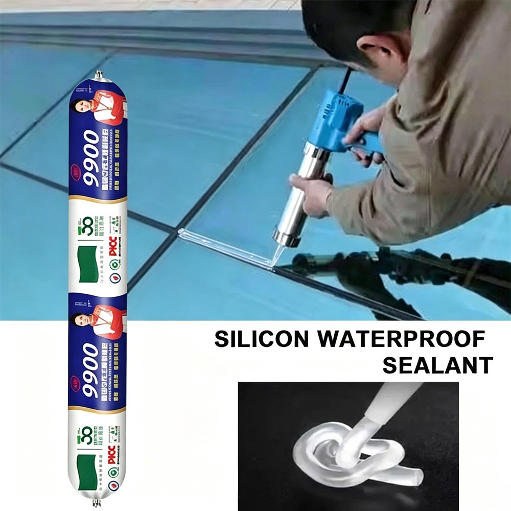 9900 Waterproof Sealant, Outdoor Silicone Waterproof Sealant Heat Resistant 500g
