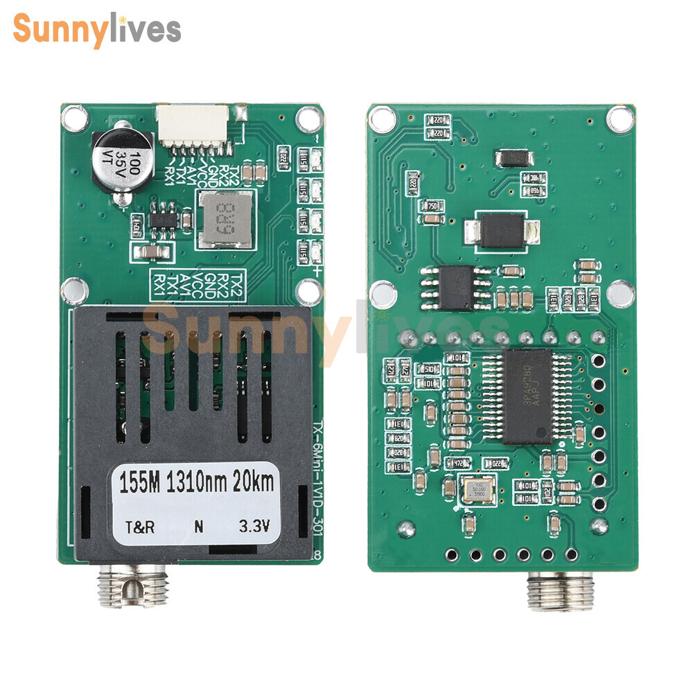 TTL Optical Transceiver Module TTL to Fiber Module FC RX/TX/AV/VCC/GND for Drone