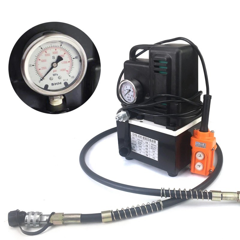 Hydraulic Electric Pump Ultra-High Pressure Oil Pump QQ-700 1.2KW Manual Switch