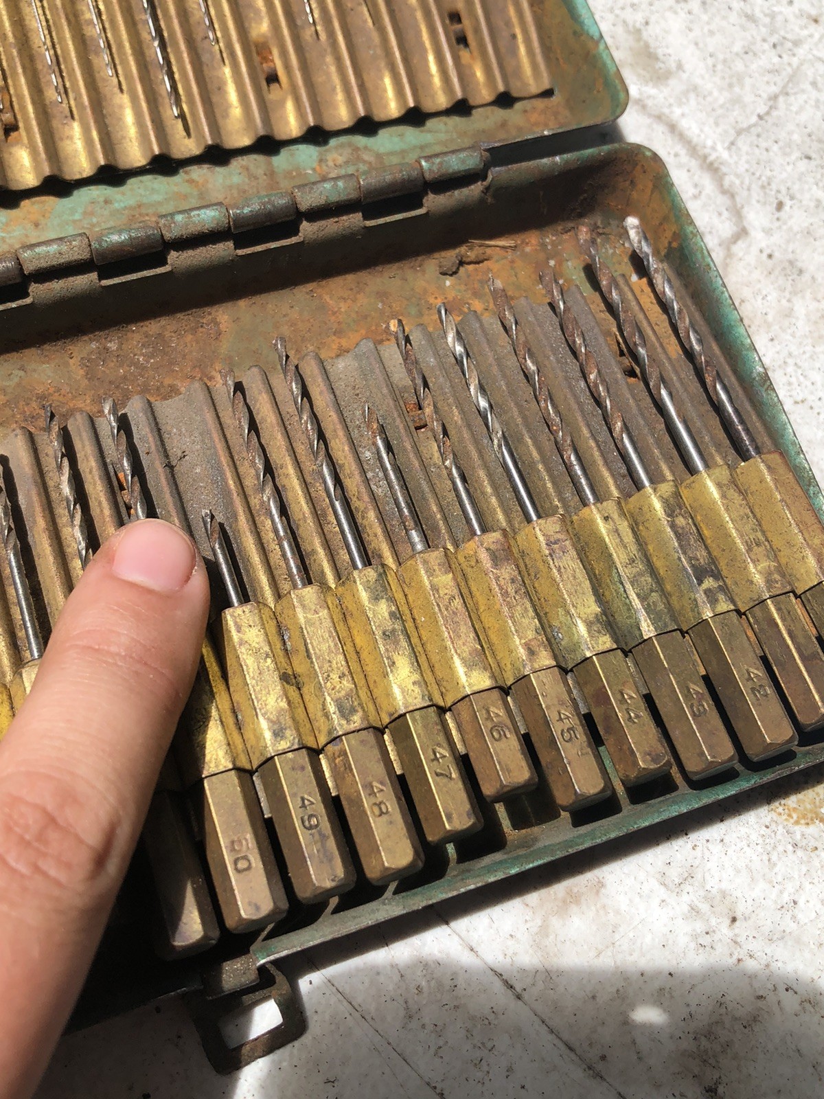 Anderson & Forrester Gauging Drill Kit Gas Orifice Original Case, Some Broke