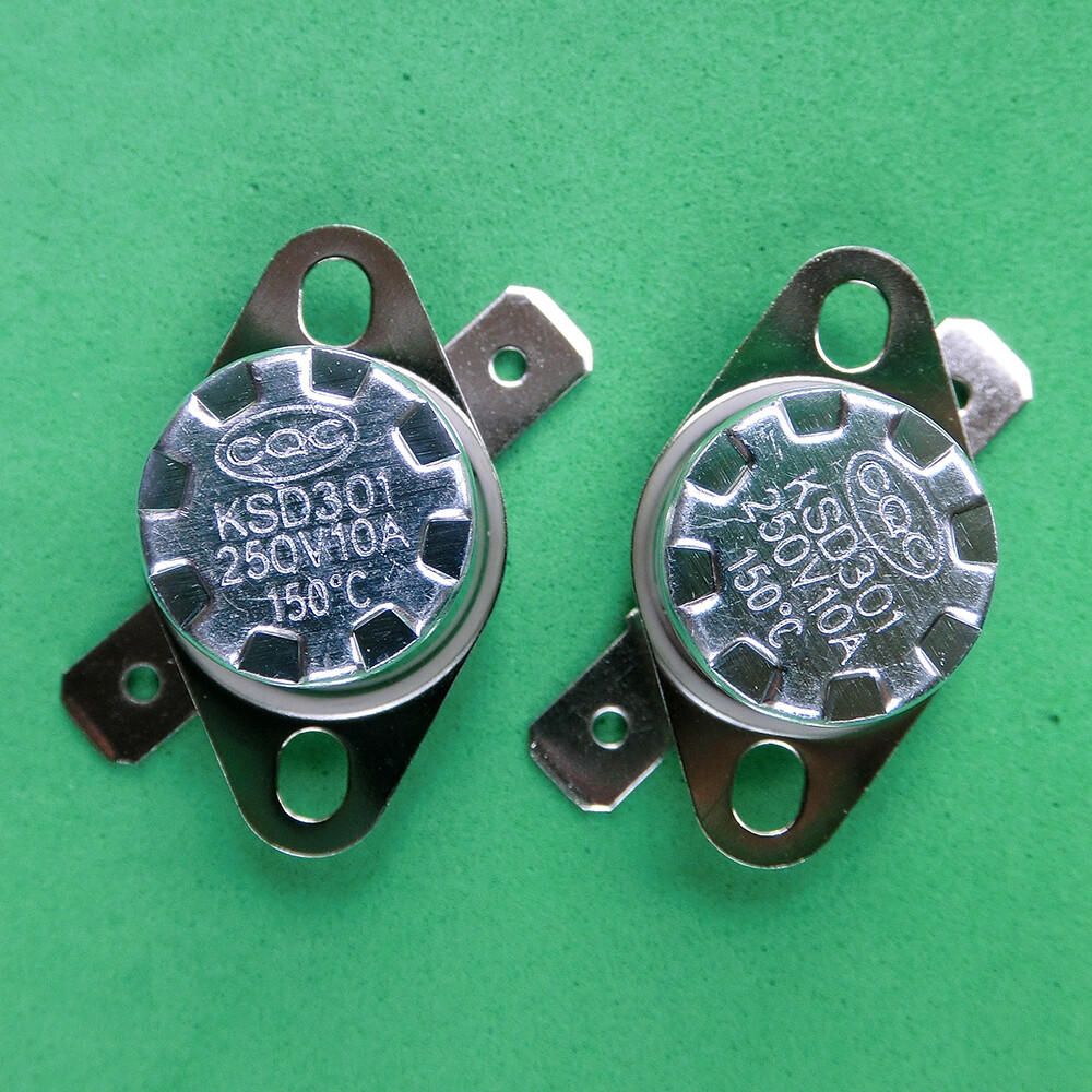2pcs KSD301 KSD302 150°C / 302°F Degree Celsius N.C. Ceramic Temperature Switch