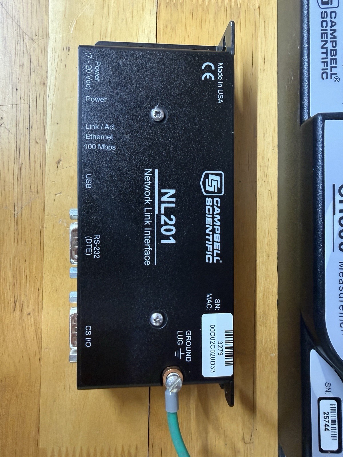 Campbell Scientific CR800 Datalogger w/ NL201 Network Link, 16-Ch RS-232