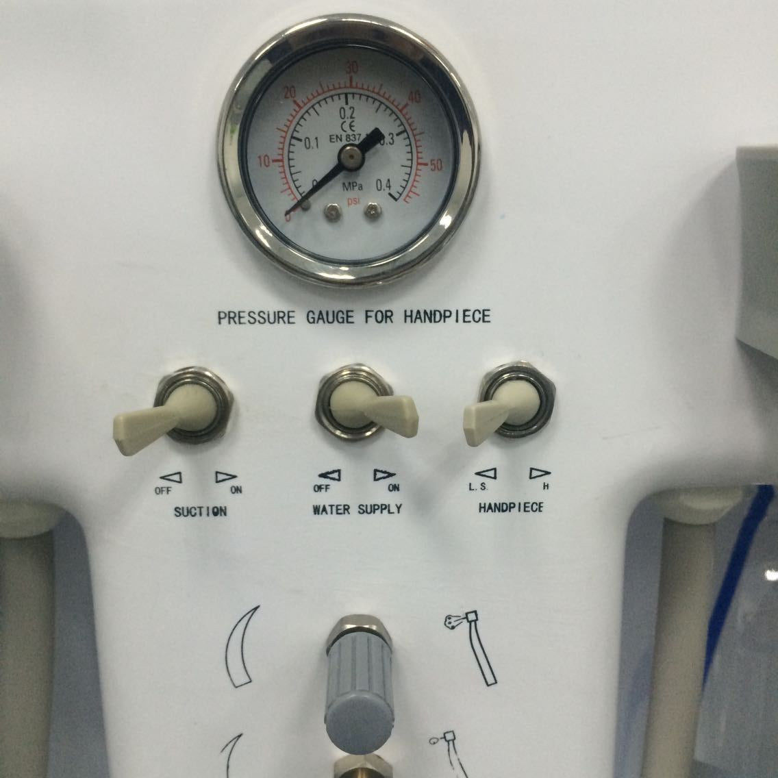 Dental Silent Air Compressor Unit GU-P206S+LED Curing Light+Ultrasonic Scaler 2H