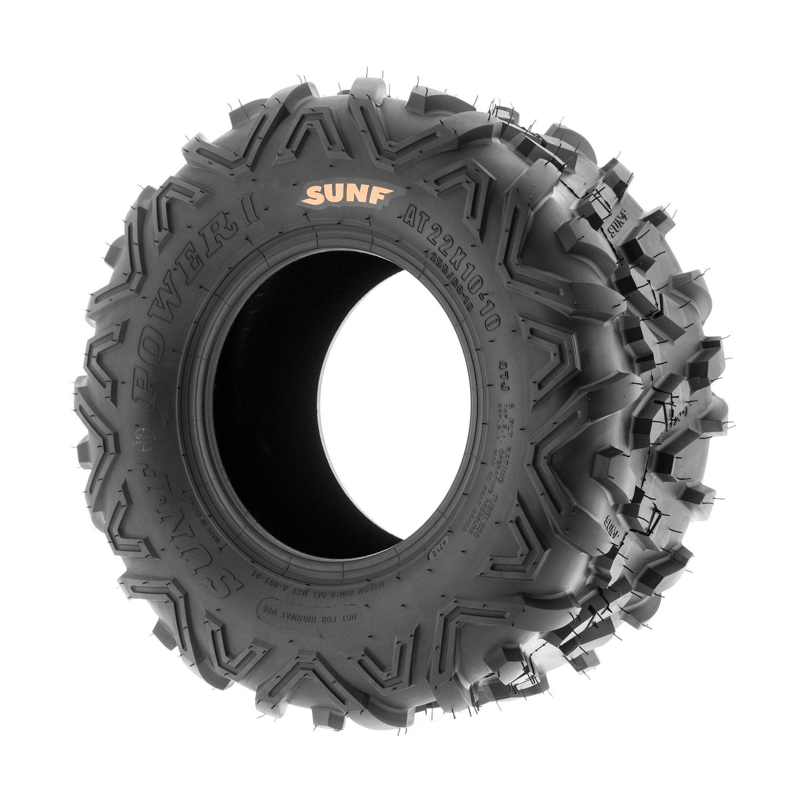 Set of 2 SunF Power.II 18×9.5-8 Lawn Tractor Tires, 6 Ply, Tubeless A051